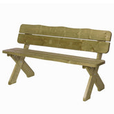 parkbankje met rugleuning tuinbank gaat lang mee staat leuk in elke tuin erg stevig